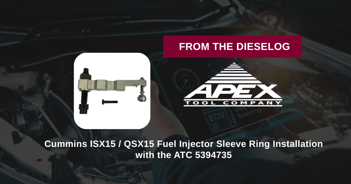 Cummins ISX15 / QSX15 Fuel Injector Sleeve Ring Installation with the ATC 5394735
